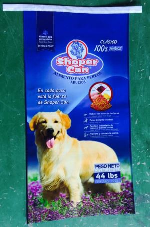 Bossa de teixit Pp per a gossos, bossa d'alimentació animal amb corretja d'obertura fàcil